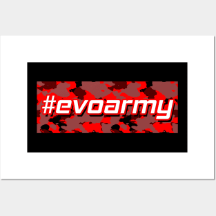 Evo Army (Red) Posters and Art